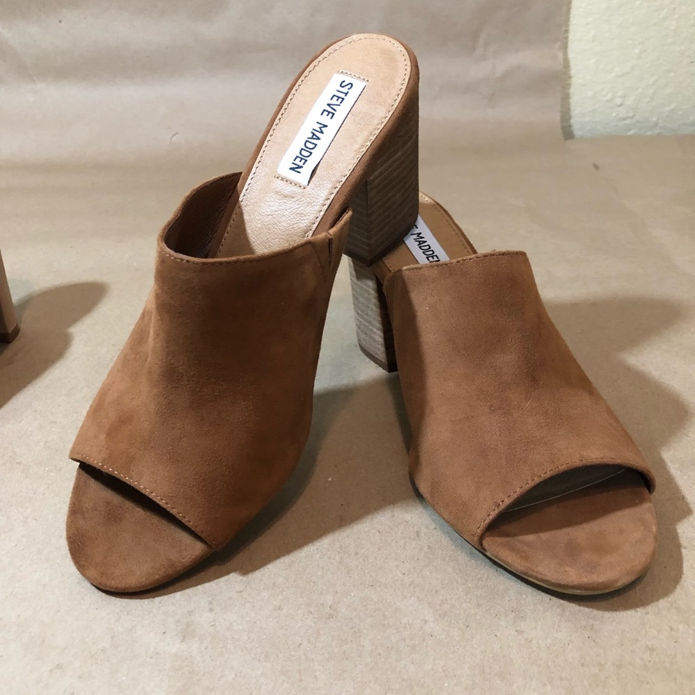 Steve Madden healed slides suede size 8.5